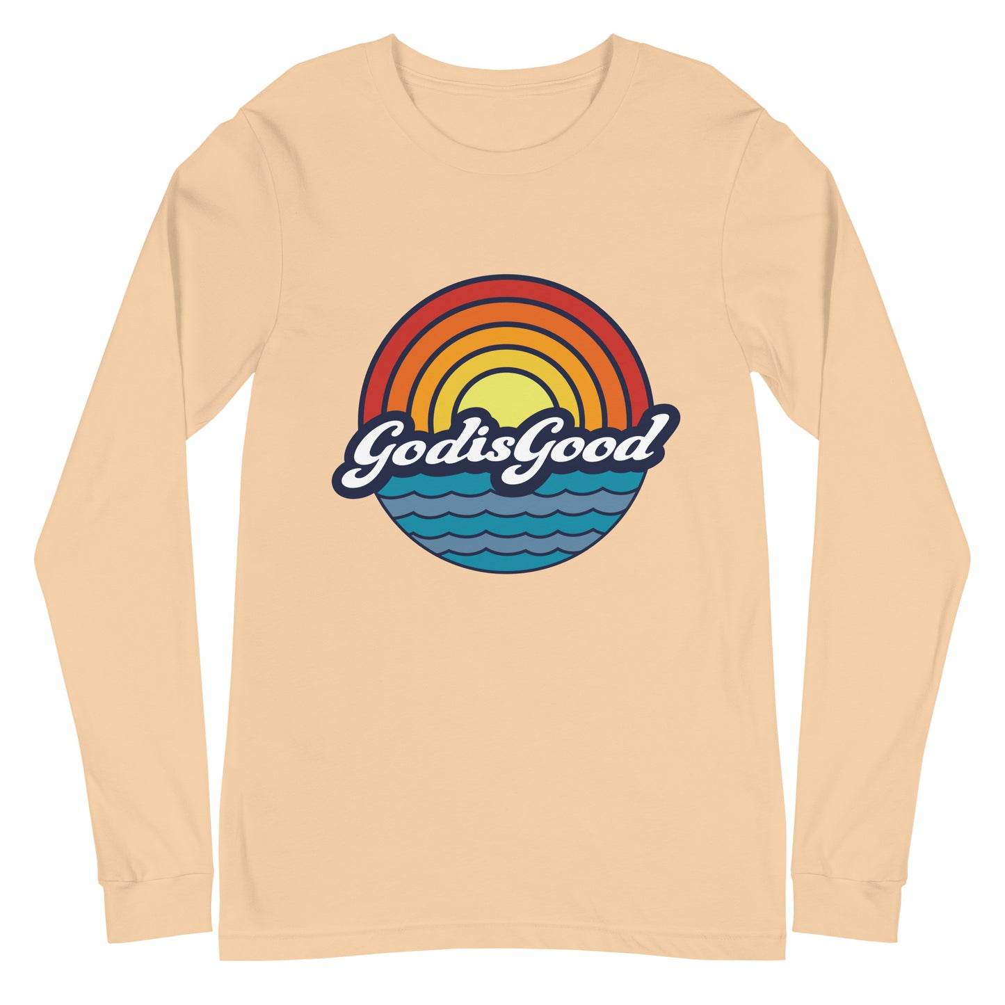  God is Good Unisex Long Sleeve Tee in dune