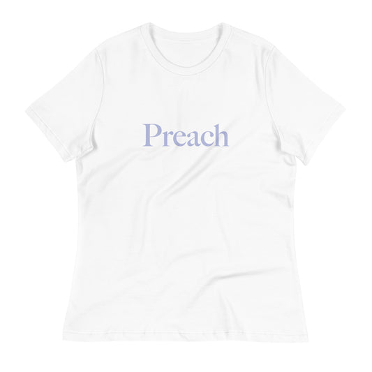 Preach Women's Relaxed T-Shirt white