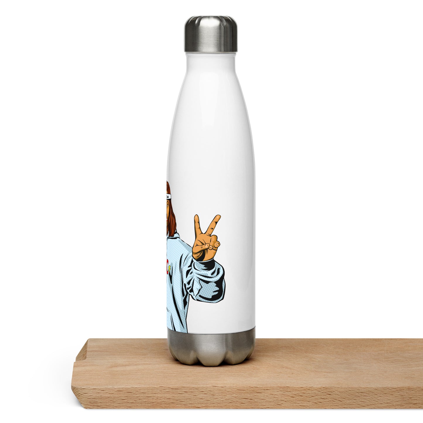 Peace Stainless Steel Water Bottle