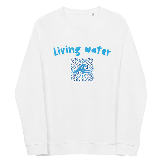 Living Water Organic Raglan Sweatshirt