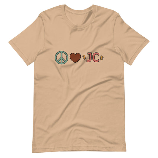 Peace Love JC Unisex T-Shirt
